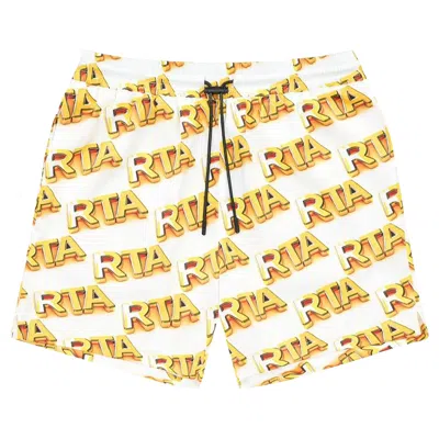 Pre-owned Rta Clyde Short 'white Bullion' | Men's Size S