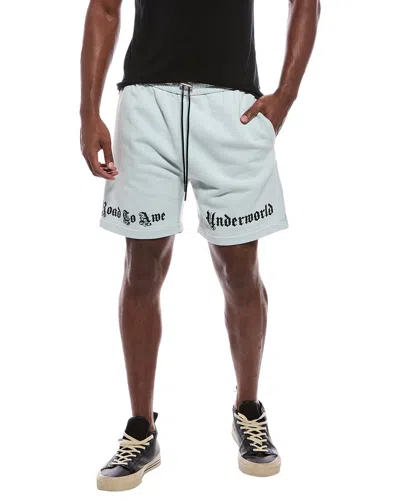 Rta Clyde Sweat Short In Blue