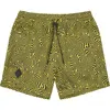 Rta Clyde Topography Pull-on Shorts In Green