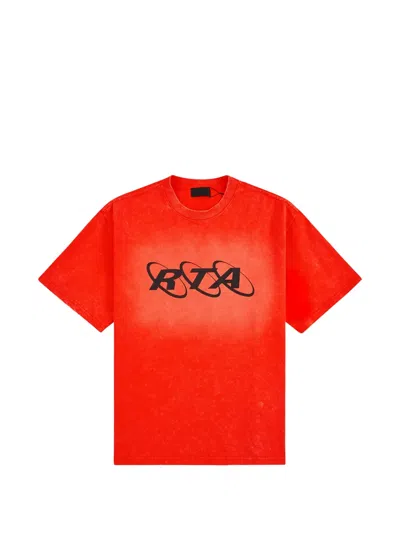 Rta Colin Acid-wash T-shirt In Red