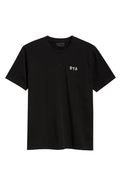 Rta Colin Chest Logo T-shirt In Black