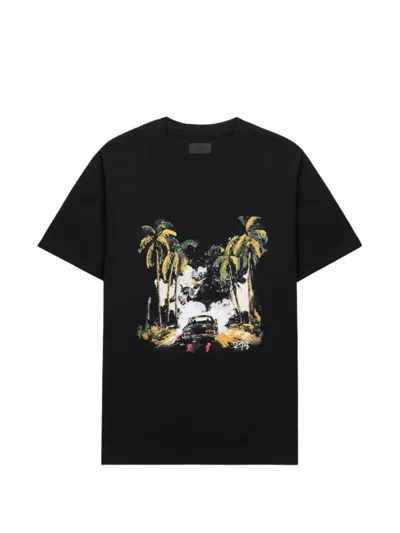 Rta Colin Oversized Graphic T-shirt In Black