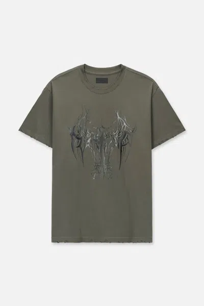 Rta Colin Oversized Short Sleeve Tee In Green