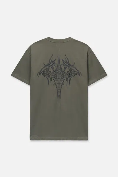 Rta Colin Oversized Short Sleeve Tee In Green