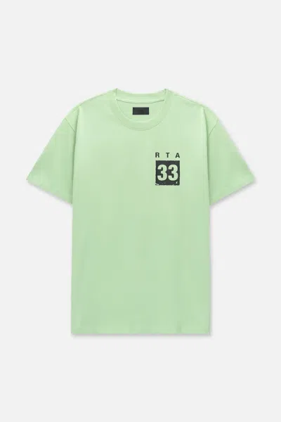 Rta Colin Oversized Short Sleeve Tee In Green