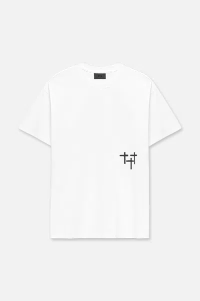 Rta Colin Oversized Short Sleeve Tee In White