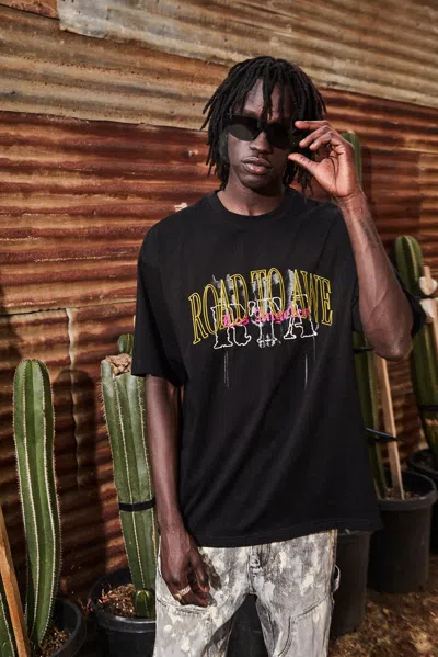 Rta Colin Road To Awe Oversize Graphic T-shirt In Black