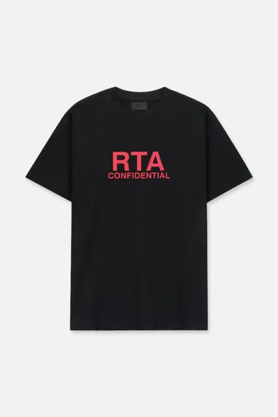 Rta Colin Oversized Short Sleeve Tee In Black