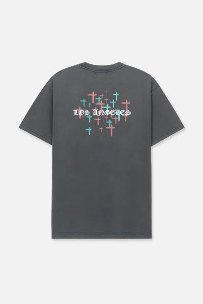 Rta Colin Oversized Tee In Gray