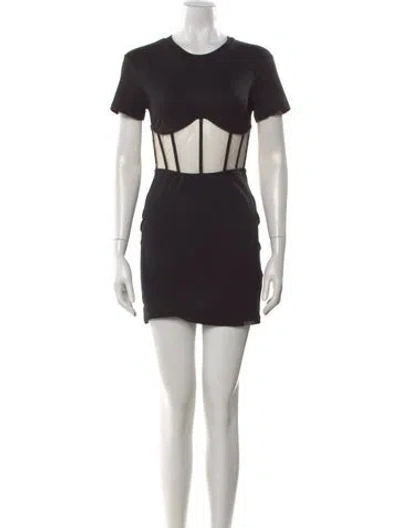 Pre-owned Rta Colorblock Pattern Mini Dress W/ Tags In Black