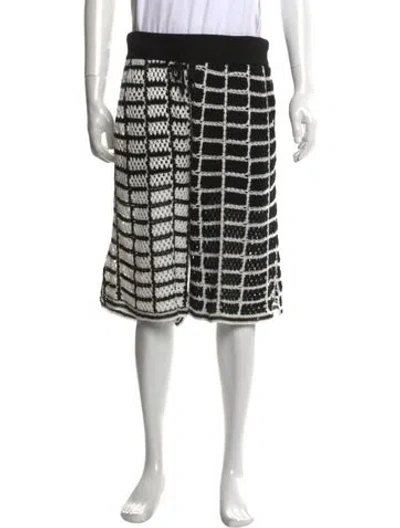 Pre-owned Rta Colorblock Pattern Shorts In Black