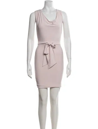 Pre-owned Rta Cowl Neck Mini Dress W/ Tags In Pink
