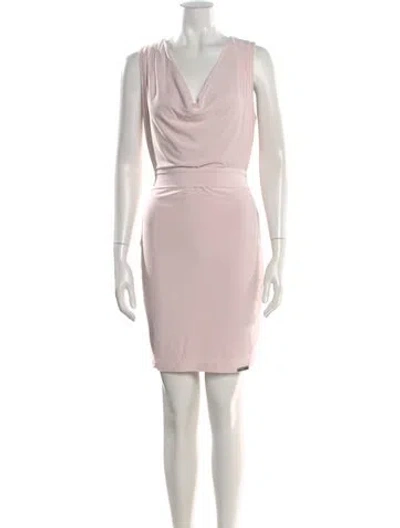 Pre-owned Rta Cowl Neck Mini Dress W/ Tags In Pink
