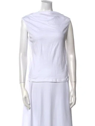 Pre-owned Rta Cowl Neck Sleeveless Top In White