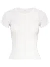 Rta Crew-neck Knitted Silk Top In White