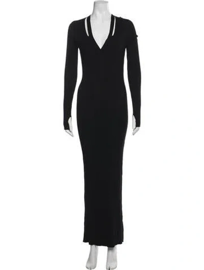 Pre-owned Rta Crew Neck Long Dress In Blue