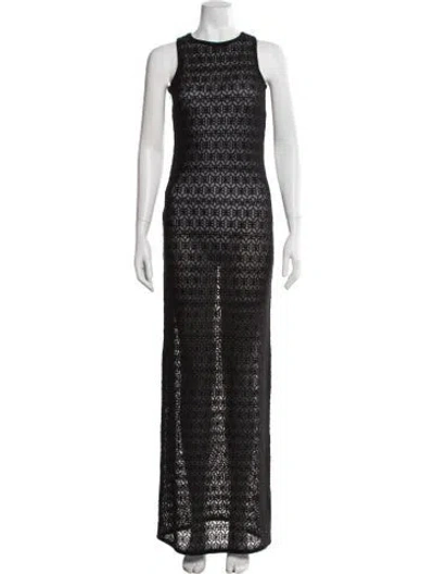 Pre-owned Rta Crew Neck Long Dress W/ Tags In Black