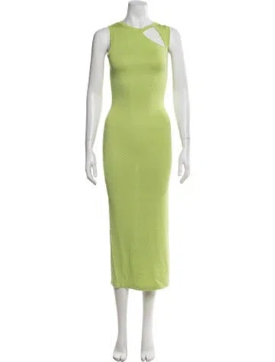 Pre-owned Rta Crew Neck Long Dress W/ Tags In Green