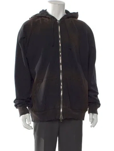 Pre-owned Rta Crew Neck Long Sleeve Hoodie In Black