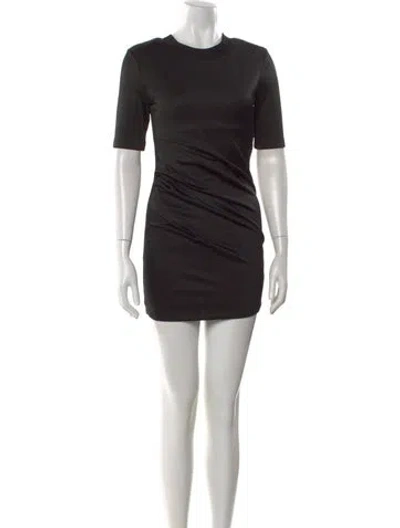 Pre-owned Rta Crew Neck Mini Dress W/ Tags In Black