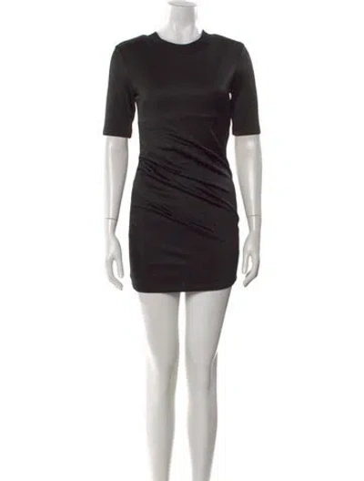 Pre-owned Rta Crew Neck Mini Dress W/ Tags In Black