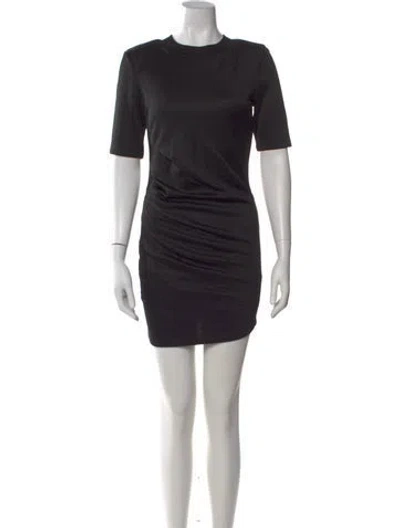 Pre-owned Rta Crew Neck Mini Dress W/ Tags In Black