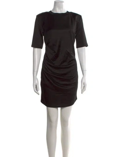 Pre-owned Rta Crew Neck Mini Dress W/ Tags In Black