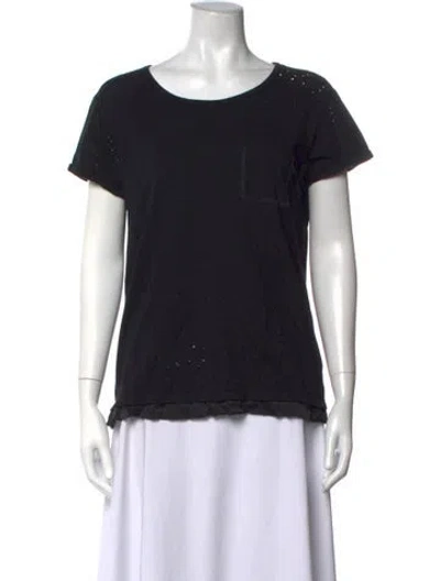 Pre-owned Rta Crew Neck Short Sleeve T-shirt In Black
