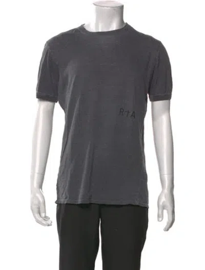 Pre-owned Rta Crew Neck Short Sleeve T-shirt In Gray