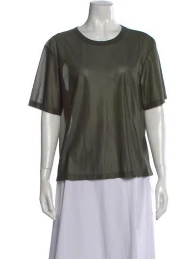 Pre-owned Rta Crew Neck Short Sleeve T-shirt In Green