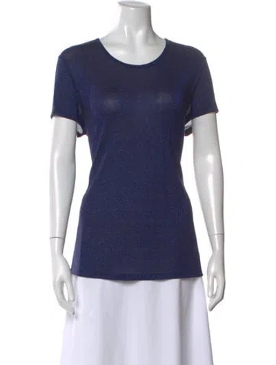 Pre-owned Rta Crew Neck Short Sleeve T-shirt W/ Tags In Blue