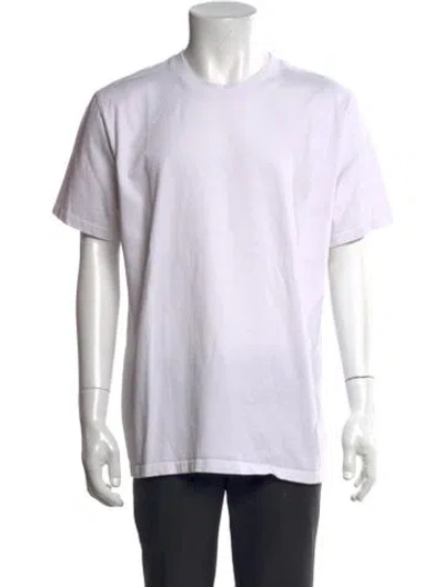 Pre-owned Rta Crew Neck Short Sleeve T-shirt In White