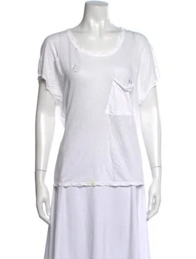 Pre-owned Rta Crew Neck Short Sleeve T-shirt In White