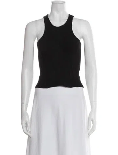 Pre-owned Rta Crew Neck Sleeveless Top In Black