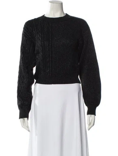 Pre-owned Rta Crew Neck Sweater In Black