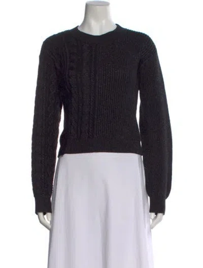 Pre-owned Rta Crew Neck Sweater In Black