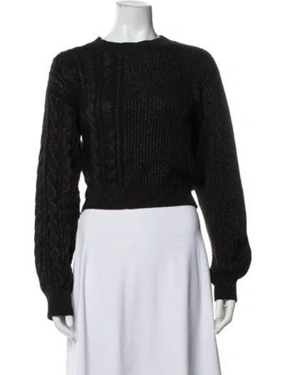 Pre-owned Rta Crew Neck Sweater In Black