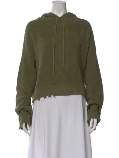 Pre-owned Rta Crew Neck Sweater In Green