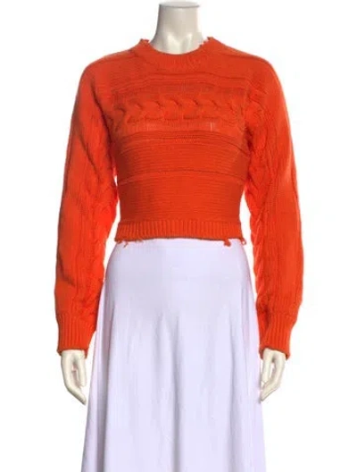 Pre-owned Rta Crew Neck Sweater In Orange