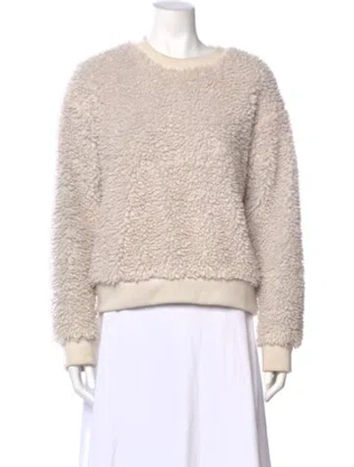 Pre-owned Rta Crew Neck Sweater In White