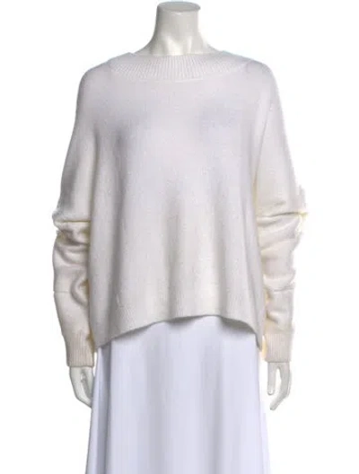 Pre-owned Rta Crew Neck Sweater In White