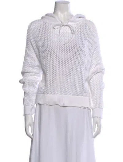 Pre-owned Rta Crew Neck Sweater In White