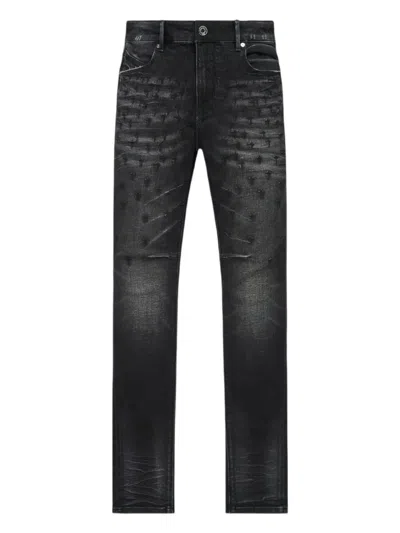 Rta Cross Embroidery Bryant Jeans In Gray