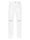 Rta Cross-print Jeans In White