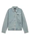 Rta Cruz Zip-up Denim Jacket In Blue