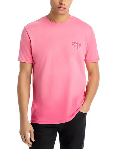 Rta Cyber Metal Tee In Pink