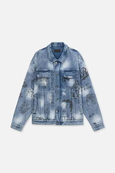 Rta Danny Denim Jacket In Blue
