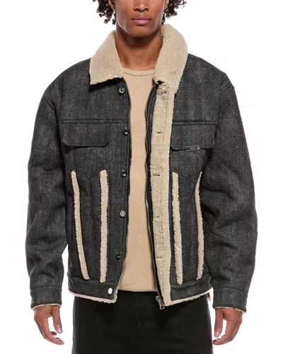 Rta Danny Denim Jacket In Black