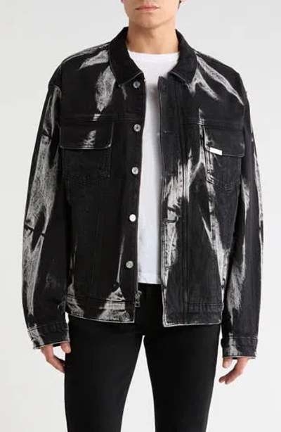 Rta Danny Denim Trucker Jacket In Multi