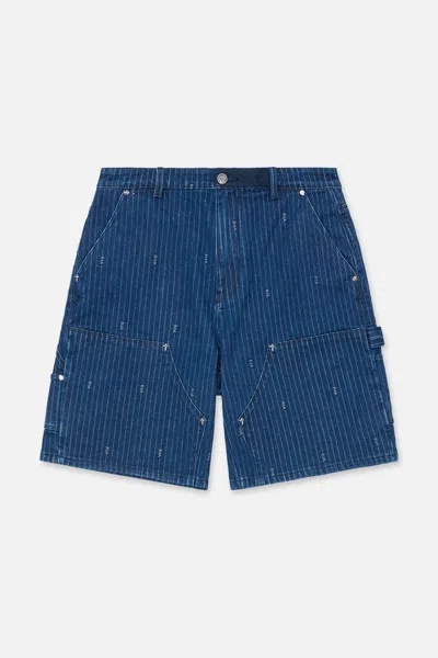 Rta Dante Carpenter Denim Short In Blue
